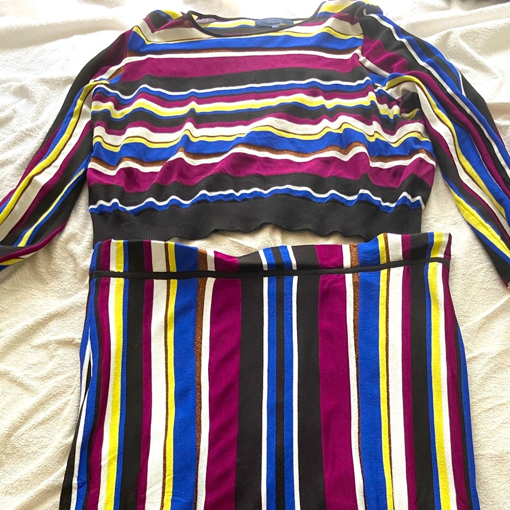 RACHEL Rachel Roy Sweater Multi Color W/Shimmer 1x
